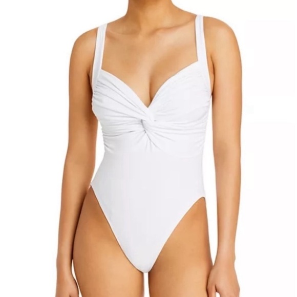 Norma Kamali Twist Mio Bodysuit Size M Nwot $165 - Picture 1 of 9